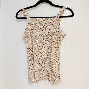 Sezane Multicolor Floral Camisole Tank Top